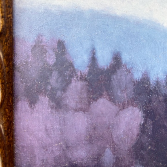 Signed Original Spooky Scenery Forest Trees Fine Art Artwork Framed - Picture 4 of 9